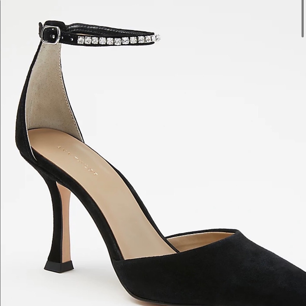 SALE Suede Diamond Pumps. - Picture 2 of 4